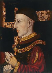 Portrét Jindřicha V. (1387-1422) (během restaurování) (viz 99913)