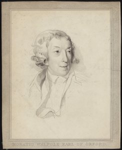 Portrét Horace Walpolea od English School