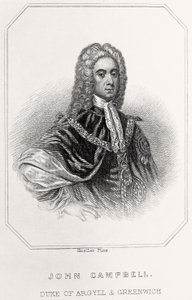 Portrét Johna Campbella, vévody z Argyll a Greenwiche, 1835 od English School