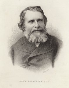 Portrét Johna Ruskina od English School