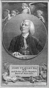 Portrét Johna Stanleyho (1712-1786) od English School
