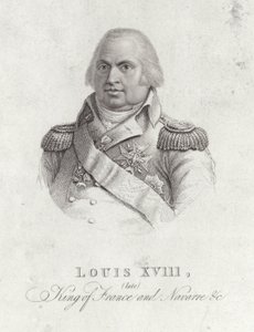 Portrét krále Ludvíka XVIII od English School