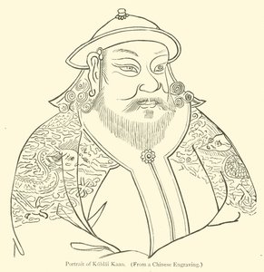 Portrét Kublai Kaan od English School