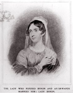 Portrét lady Byronové (1792-1863) od English School