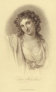 Portrét Lady Hamilton (rytina) od English School