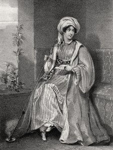 Portrét lady Hester Stanhopeové, od English School