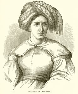 Portrét Lady Sale od English School