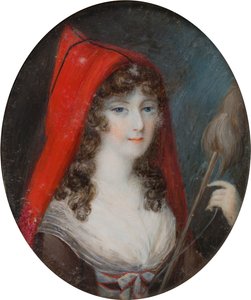 Portrét Lucy Byngové, první hraběnky z Bradfordu (1766-1844), kolem 1786-1844 (olej na plátně) od English School