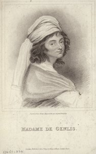 Portrét Madame de Genlis od English School