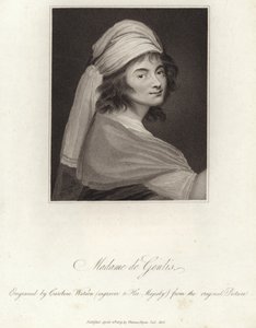 Portrét Madame de Genlis od English School