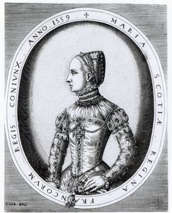 Portrét skotské královny Marie (1542-87), vyryl Hieronymus Cock (asi 1510-70) 1559 od English School