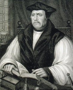Portrét Matthewa Parkera (1504-75), z knihy "Lodge