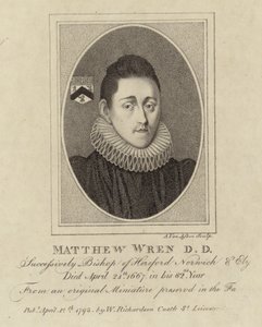 Portrét Matthewa Wrena od English School