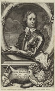 Portrét Olivera Cromwella od English School
