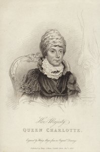 Portrét královny Charlotte od English School