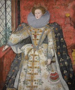 Portrét královny Alžběty I. (1533-1603), asi 1585-90 (olej na plátně) od English School