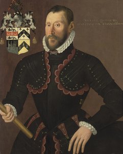 Portrét Richarda Goodricka, Sen.. ve věku 50 let, 1574 od English School