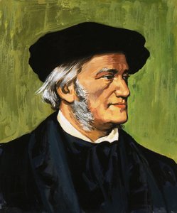 Portrét Richarda Wagnera, skladatele The Flying Dutchman od English School