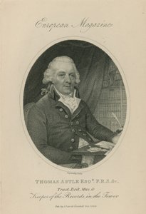 Portrét Thomase Astle od English School
