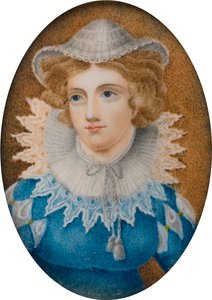 Portrét dámy, o které se říká, že je Mary Queen of Scots, c.1800-99 (olej na plátně) od English School