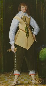 Portrét královského důstojníka kavalérie, kolem roku 1640 (olej na mědi)