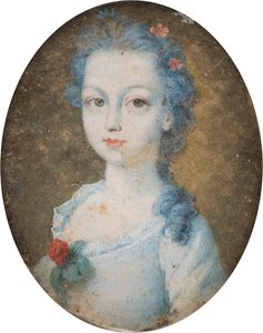Portrét dámy, možná Margaret, hraběnka z Corku (1710-1758), kolem 1705-58 (olej na plátně) od English School