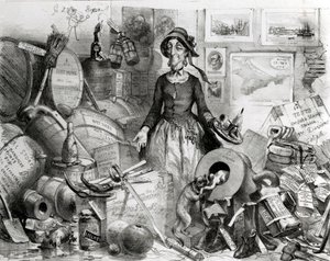 Portrét oslavované Mis(s)-Management uctivě věnovaný jejím obdivovatelům, 1855 od English School