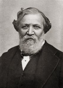 Portrét anglického básníka Roberta Browninga (1812-1989) od English School