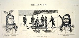 Portréty Rebel Chiefs Poundmaker a Big Bear, publikované v 