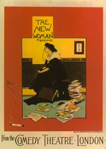 Plakát k filmu The New Woman od Sydney Grundy v Divadle komedie