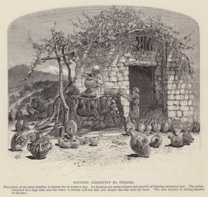 Keramika, Rasheiyet el Fukhar (rytina) od English School