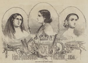 Prime Donne v divadle Jejího Veličenstva, 1856 od English School