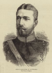 Kníže Alexander z Battenbergu (rytina) od English School