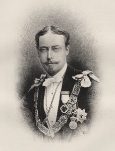 Princ Leopold, vévoda z Albany, z „Dějiny svobodného zednářství, svazek I“, vydané Thomasem C. Jackem, Londýn, 1883 od English School