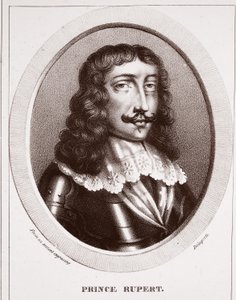 Princ Rupert, ze starověké rytiny, připisované Delaportovi, ryl de Ducarme od English School