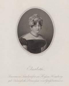 Princezna Elizabeth Spojeného království (rytina) od English School