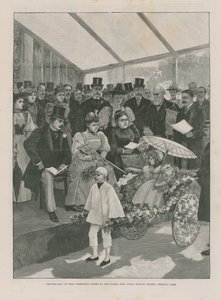 Princezna Mary z Tecku předávání cen na květinové slavnosti od English School