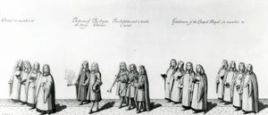 Procesí při korunovaci Jakuba II., 1687 od English School