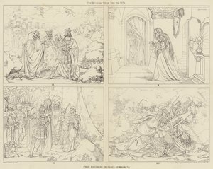 Sketches of Macbeth profesora Retzsche (rytina) od English School