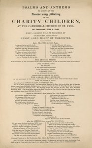 Program žalmů a hymen od English School