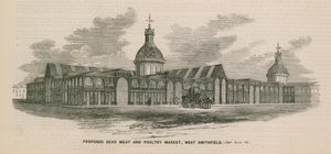 Navrhovaný trh s mrtvým masem a drůbeží, West Smithfield od English School