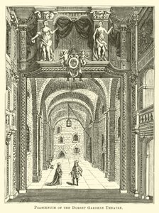 Proscenium divadla Dorset Gardens od English School