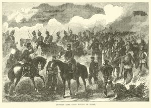 Pruský armádní sbor pohybující se na Sedanu, září 1870 od English School