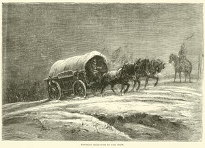Pruská polní pošta ve sněhu, říjen 1870 od English School
