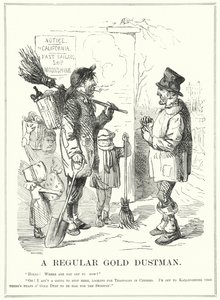 Punch cartoon: A Regular Gold Dustman (rytina) od English School