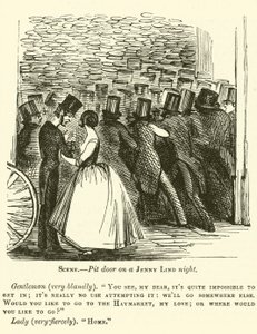 Punch karikatura: Jenny Lind od English School
