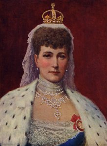 Queen Alexandra (barevné lito) od English School