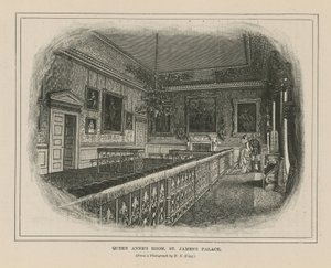 Pokoj královny Anny v paláci svatého Jakuba od English School