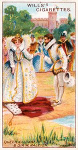Královna Alžběta a Sir Walter Raleigh od English School