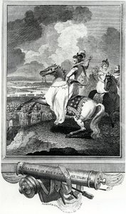 Královna Alžběta v táboře v Tilbury, 1811 od English School